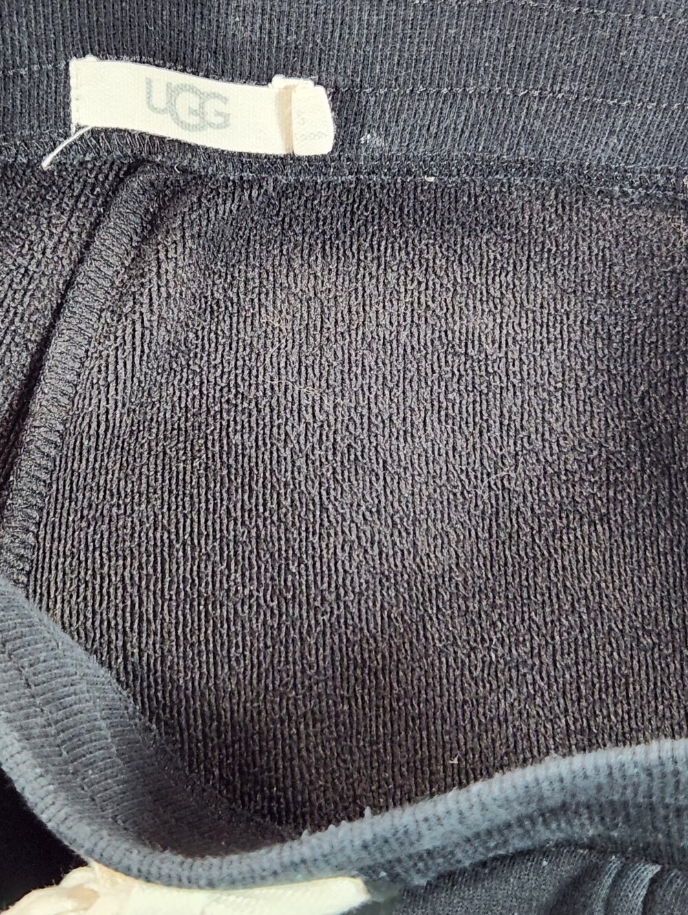 UGG Black Women's Wide Leg Sweatpants with Contrast Drawstring - Picture 13 of 13